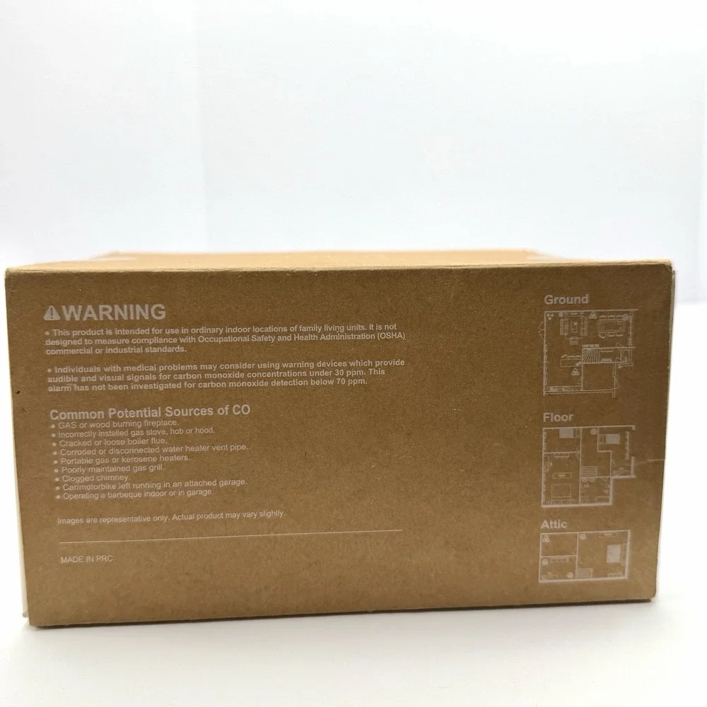 3-pack SITERWELL Portable 10 Year Battery Carbon Monoxide Detector Plug In NEW‎